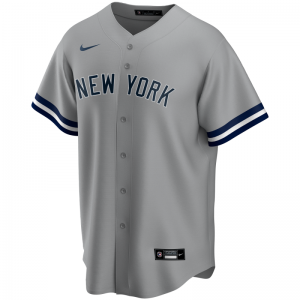 Maillot de Baseball MLB New-York Yankees Nike Replica Road Gris pour Homme