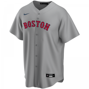 Maillot de Baseball MLB Boston Red Sox Nike Replica Road Gris pour Homme