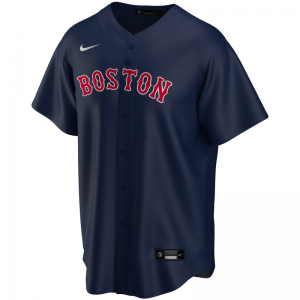 Maillot de Baseball MLB Boston Red Sox Nike Replica Alternate Bleu marine pour Homme