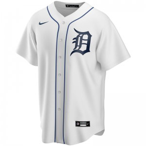 Maillot de Baseball MLB Detroit Tigers Nike Replica Home Blanc pour Homme