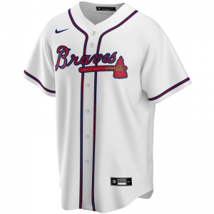 Maillot de Baseball MLB Atlanta Braves Nike Replica Home Blanc pour Homme