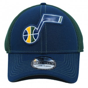 Casquette Stretch Homme New Era Fan Mesh 3930 Hat Utah Jazz Navy