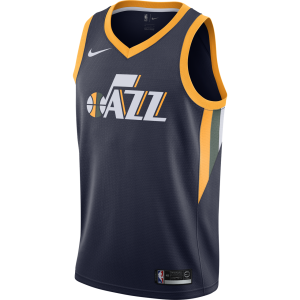  Nike Wordmark Icon Swingman Jersey Utah Jazz Navy