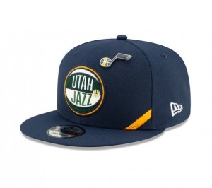 Fitted Hat Man New Era 19 Draft Series 59fifty Hat Utah Jazz Navy