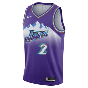 Basket-Ball Jersey Man Nike 19 Hardwood Classic Swingman Jersey Utah Jazz Joe Ingles Purple