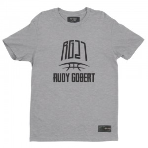 T-shirt gris logo RG27 grand
