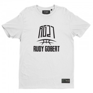 T-shirt blanc logo RG27 grand