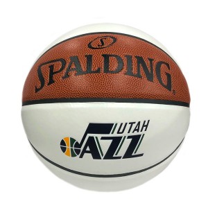 Ballon de basket Spalding Autograph Ball Utah Jazz White