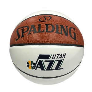 Basketball Spalding Autograph Ball Utah Jazz White