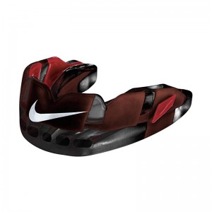 Protège dent Nike Hyperflow Adulte noir red avec strap et saveur Cerise
