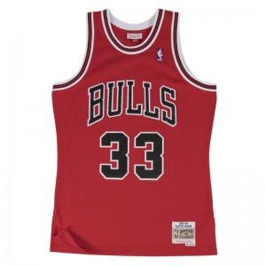 Maillot NBA swingman Scottie Pippen Chicago Bulls Hardwood Classics Mitchell & Ness Rouge