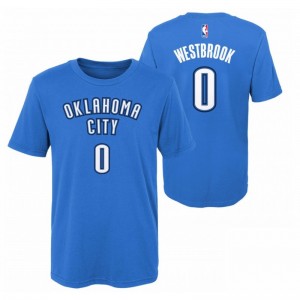 T-shirt Nba Russell Westbrook Oklahoma Thunders Bleu pour enfant