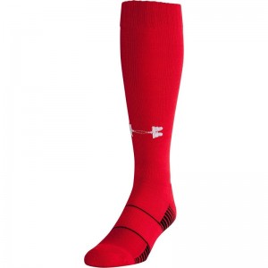 Chaussettes de Sport Under Armour Team Over the calf Rouge