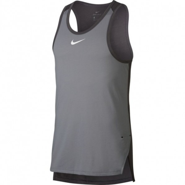 Nike Débardeur de basketball Breathe Elite gris pour homme - Nike