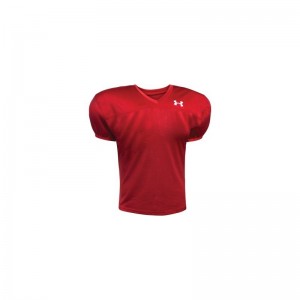 Maillot de football américain Under Armour Pipeline Rouge pour homme