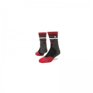 Chaussettes de Basketball Stance Trey Low Quarter Rouge