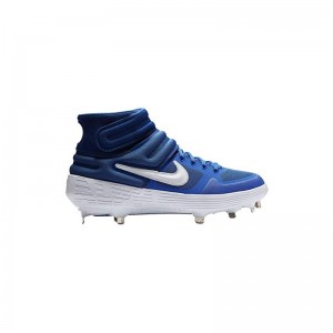 Crampons de Baseball métal Nike Alpha Huarache Elite 2 Mid Bleu Pour Homme