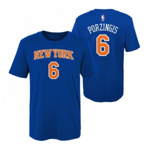 T-shirt Nba Kristaps Porzingis New York Knicks bleu pour enfant