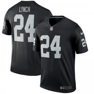 Maillot NFL Marshawn Lynch Oakland Raiders Nike Game Team pour enfant Noir