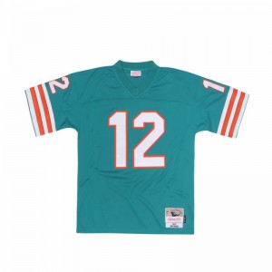 Maillot NFL Bob Griese Miami Dolphins 1972 Mitchell & Ness Legacy Retro Vert pour Homme