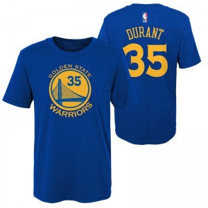 T-shirt Nba Kevin Durant Golden State Warriors Bleu pour enfant