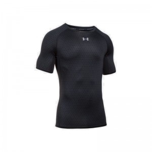 T-shirt de compression Under Armour Heat Gear Printed Noir 2017 pour homme