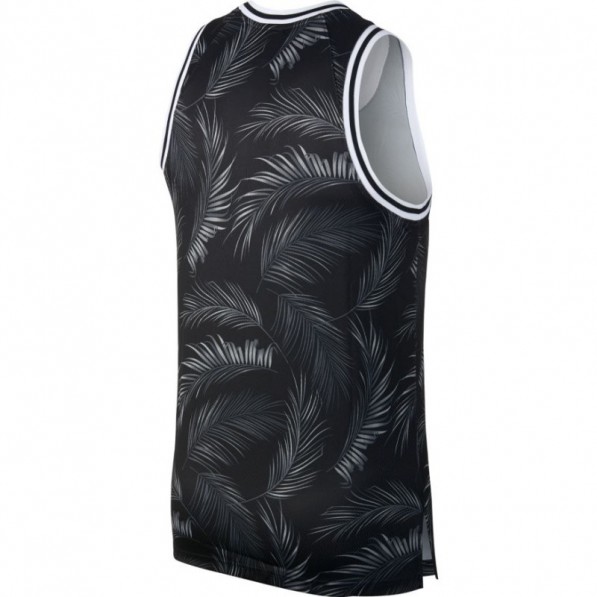 Débardeur de basketball Nike DNA Floral Noir pour homme