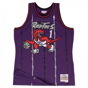 Maillot NBA Tracy Mcgrady Toronto Raptors 1998-99 Mitchell & Ness Hardwood Classic Swingman Violet