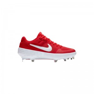 Crampons de Baseball métal Nike Alpha Huarache Elite 2 Low Rouge Pour Homme