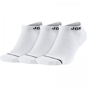 Chaussettes Jordan No-show blanche 3 paires