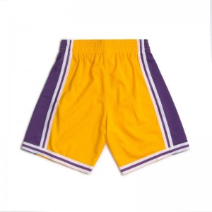 Short NBA Los Angeles Lakers 1996-97 Mitchell & Ness Swingman Jaune pour Homme