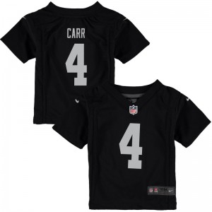 Maillot NFL Derek Carr Oakland Raiders Nike Game Team pour enfant Noir