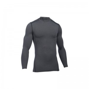 Maillot de compression manches longues Under Armour Coldgear Mock Gris pour homme