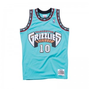 Maillot NBA swingman Mike Bibby Memphis Grizzlies 1998-99 Hardwood Classics Mitchell & Ness vert