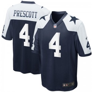 Maillot NFL Dak Prescott Dallas Cowboys Nike Game Team pour Junior Bleu marine