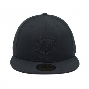  New Era Black on Black Collection Alternate 59fifty Hat Utah Jazz Black