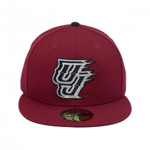 Fitted Hat Man New Era Only Sleeps 59fifty Hat Utah Jazz Maroon