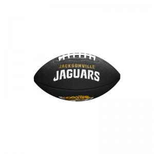 Ballon de Football AmÃ©ricain Wilson Soft touch NFL team logo Jacksonville Jaguars Noir