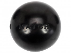 Boules Pétanque Demie Tendre Carbone Obut Match noire (0) 76 mm