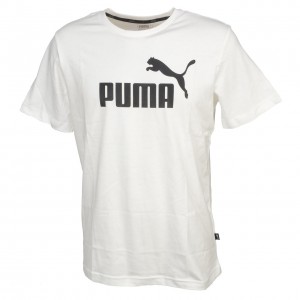 T-shirt Multisport Manches Courte Homme Puma Ess logo tee white mc