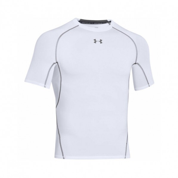 Under Armour T-shirt de compression HeatGear Blanc Homme - Under