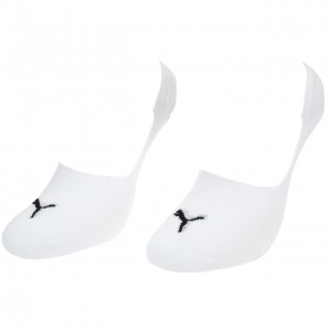 Chaussettes Invisibles Femme Puma Footie blanc invisible x2