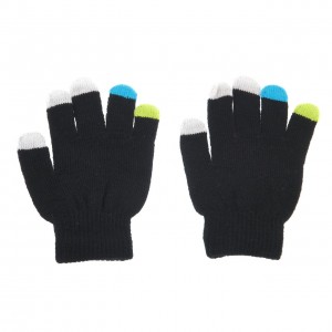 Gants Enfant Maille Marlybag Tactoo noir gant jr