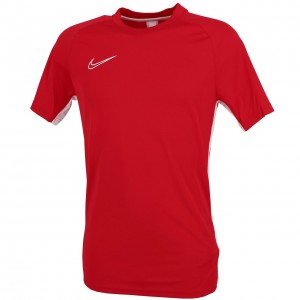 Maillot Football Homme Manches Courtes Nike Dri-fit academ rouge