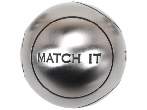 Boules Pétanque Demie Tendre Inox Obut Match it inox 71mm strie1