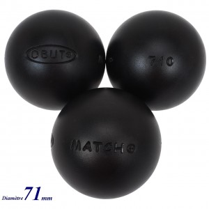 Boules Pétanque Dureté + Carbone Obut Match+ durete+  71mm