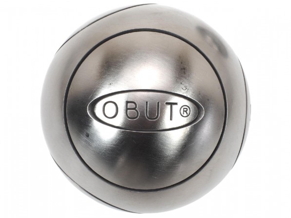 Boules de pétanque Match IT Inox 74mm 1 strie - Obut - 700g