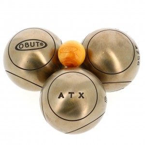 Boules Pétanque Demie Tendre Inox Obut Atx  compétition 72mm