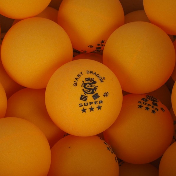 Balle de tennis de table Giant dragon Balles 120 yellow  3 star Orange 65159 N 