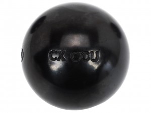 Boules Pétanque Demie Tendre Carbone Obut Cx.cou noire 74mm